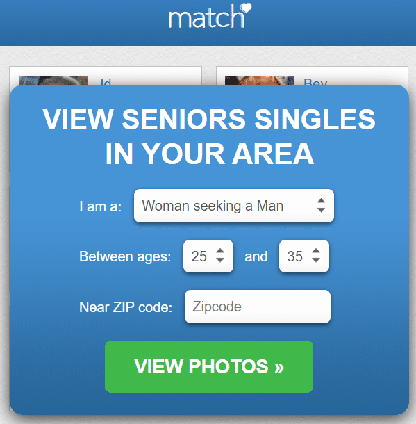 best dating sites for seniors - match.com review