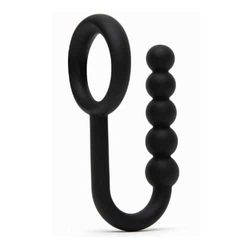 Best Bondage Toys - Lovehoney Silicone Ball Ring with Anal Beads